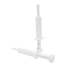 Syringe with Tip, HDPE, White, 15 mL