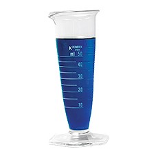 Conical Cylinder, Graduated Glass Type 1, Dual Scale, 25 mL